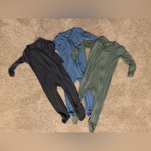 NWOT Bamboo feel footies. Bundle of 3